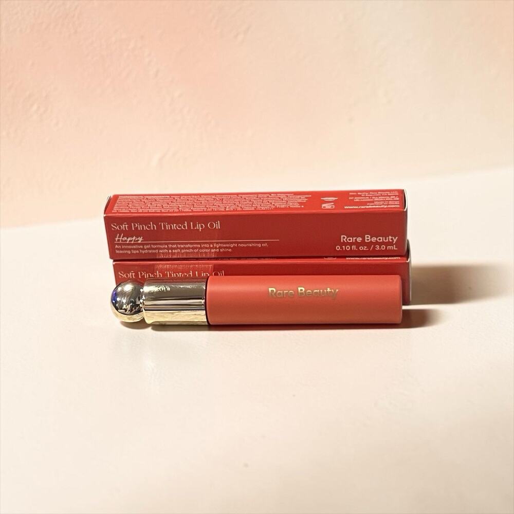 Rare Beauty Soft Pinch Tinted Lip Oil Shade Happy Set Of 2